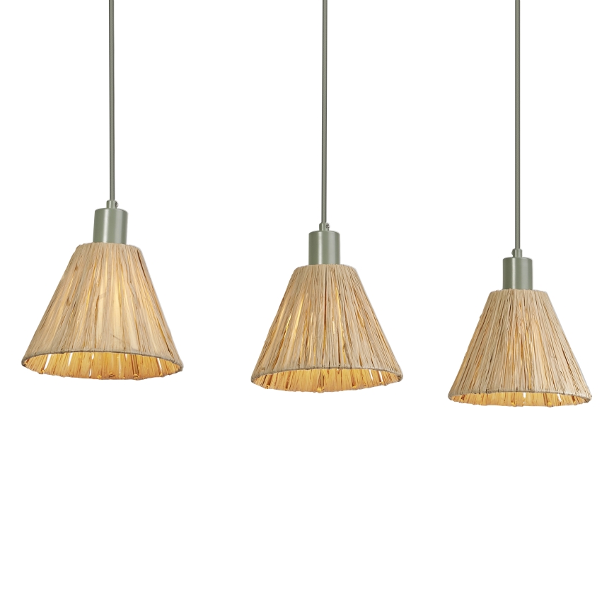 Ledvance - Chandelier on a string DECOR RAFFIA 3xE27/15W/230V raffia bast