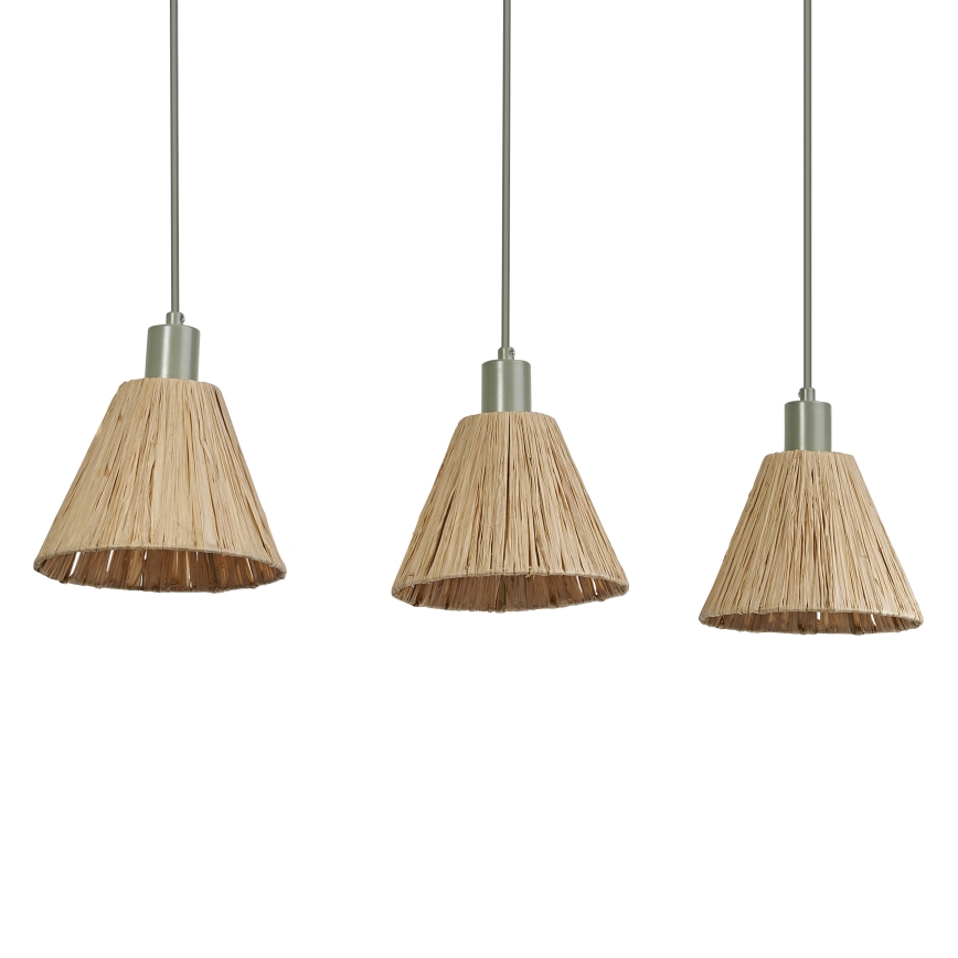 Ledvance - Chandelier on a string DECOR RAFFIA 3xE27/15W/230V raffia bast