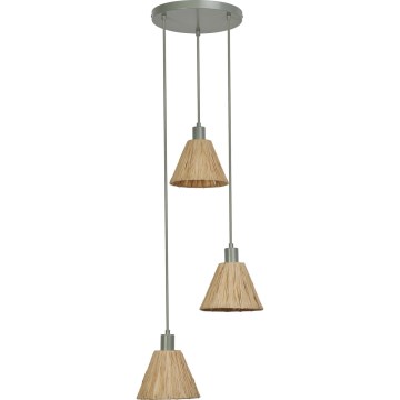 Ledvance - Chandelier on a string DECOR RAFFIA 3xE27/15W/230V raffia bast