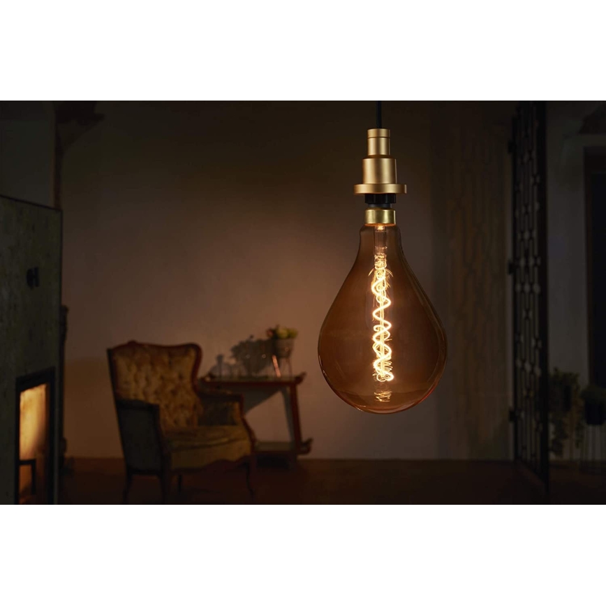 Ledvance - Chandelier on a string PENDULUM 1xE27/60W/230V golden