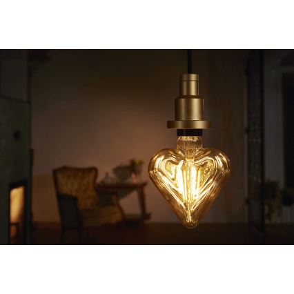 Ledvance - Chandelier on a string PENDULUM 1xE27/60W/230V golden