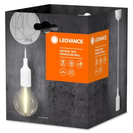 Ledvance - Chandelier on a string PENDULUM BELL 1xE27/15W/230V white