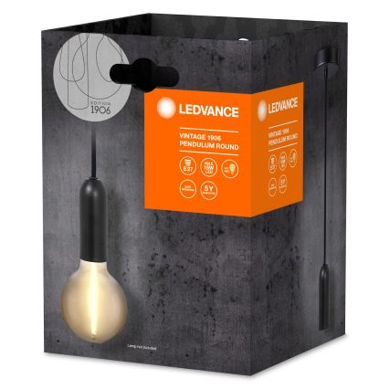 Ledvance - Chandelier on a string PENDULUM ROUND 1xE27/15W/230V black