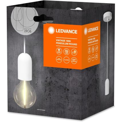Ledvance - Chandelier on a string PENDULUM ROUND 1xE27/15W/230V white