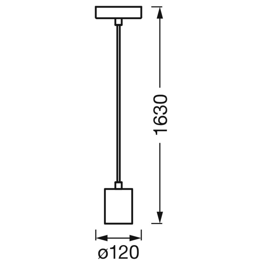 Ledvance - Chandelier on a string PENDULUM ROUND 1xE27/15W/230V white