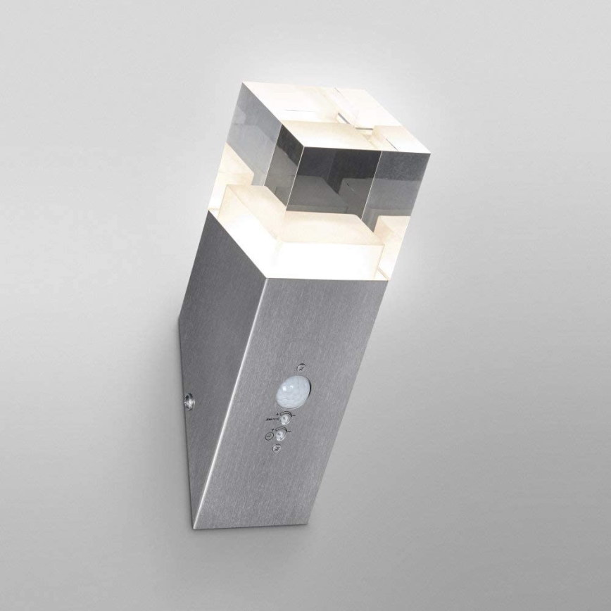 Ledvance - CRYSTAL LED Outdoor Wall Light with Sensor, 5W, 230V, IP44
