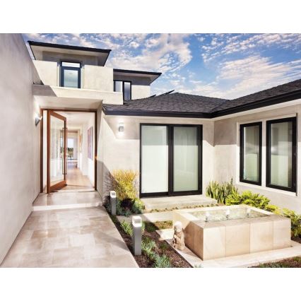 Ledvance - CRYSTAL LED Outdoor Wall Light with Sensor, 5W, 230V, IP44