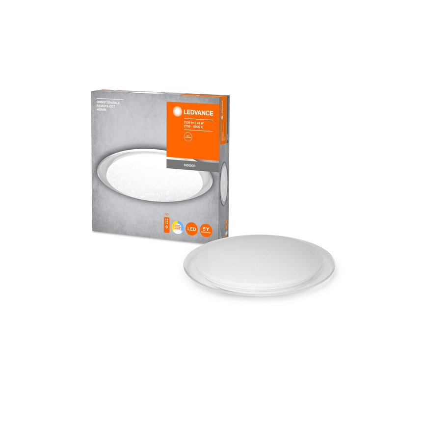 Ledvance - LED Dimmable ceiling light ORBIS SPARKLE LED/24W/230V 2700-6500K Ø 50 cm + remote control