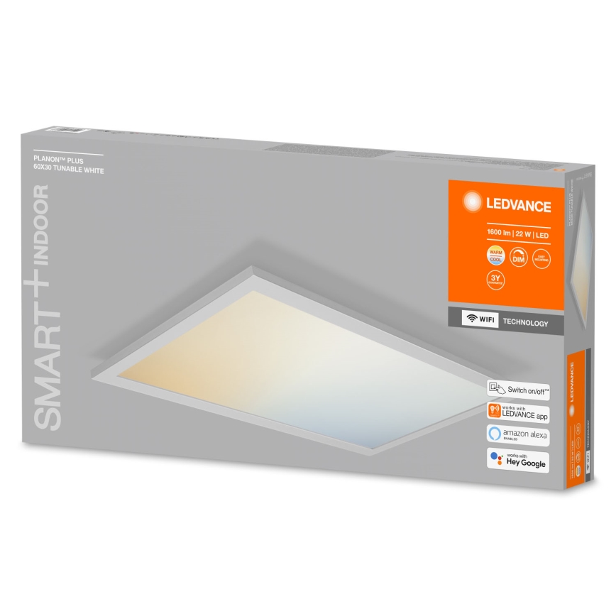 Ledvance - Dimmable LED Ceiling Light SMART+ PLANON LED/22W/230V 30x60 cm Wi-Fi