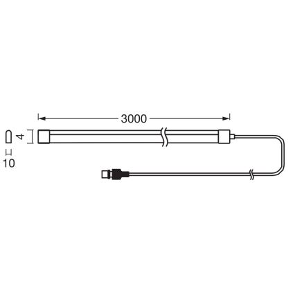 Ledvance - FLEX MAGIC 3m RGB LED Dimmable solar strip LED/1,2W/5V + Remote control