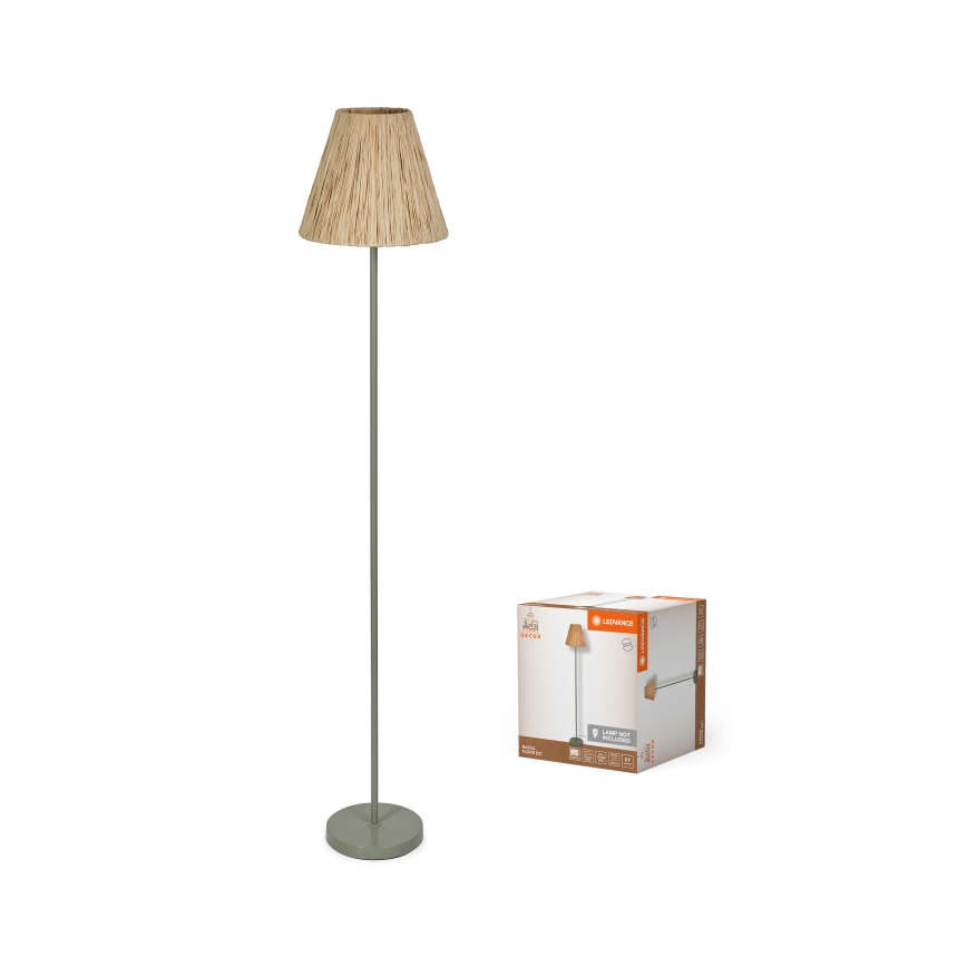 Ledvance - Floor lamp DECOR RAFFIA 1xE27/15W/230V raffia bast