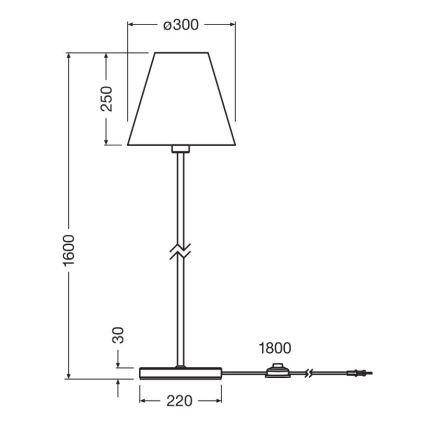 Ledvance - Floor lamp DECOR RAFFIA 1xE27/15W/230V raffia bast