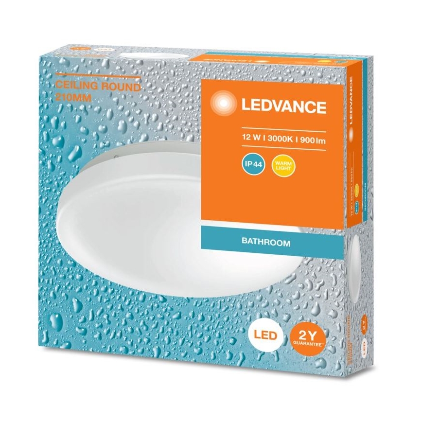 Ledvance - LED Bathroom ceiling light CEILING ROUND LED/12W/230V 3000K IP44