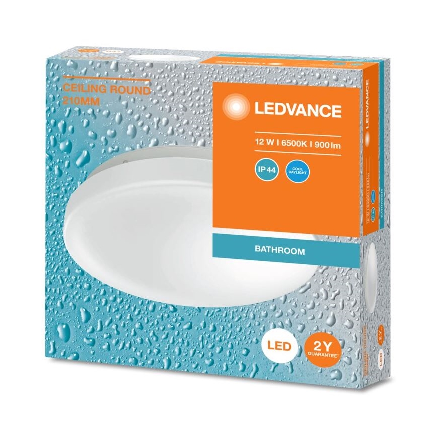 Ledvance - LED Bathroom ceiling light CEILING ROUND LED/12W/230V 6500K IP44
