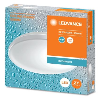 Ledvance - LED Bathroom ceiling light CEILING ROUND LED/24W/230V 4000K IP44