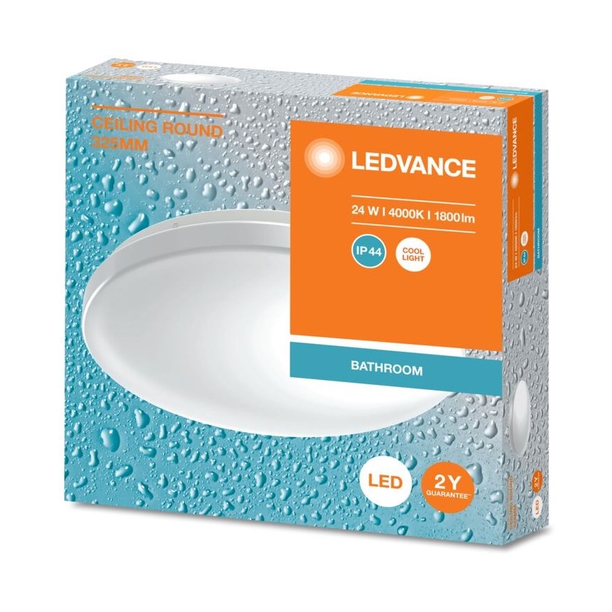 Ledvance - LED Bathroom ceiling light CEILING ROUND LED/24W/230V 4000K IP44