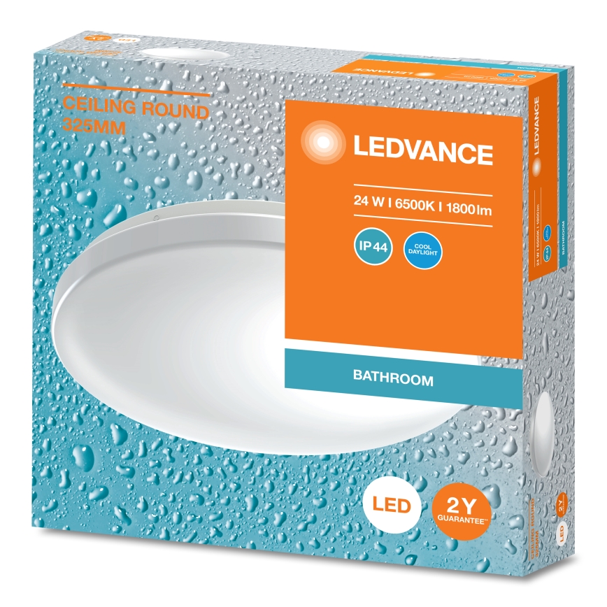 Ledvance - LED Bathroom ceiling light CEILING ROUND LED/24W/230V 6500K IP44