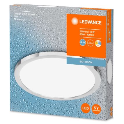 Ledvance - LED Bathroom ceiling light DISC LED/18W/230V 3000/4000K IP44