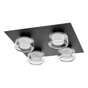 Ledvance - LED Bathroom ceiling light ORBIS FLAME 4xLED/5,5W/230V 3000/4000K IP44 black