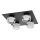 Ledvance - LED Bathroom ceiling light ORBIS FLAME 4xLED/5,5W/230V 3000/4000K IP44 black