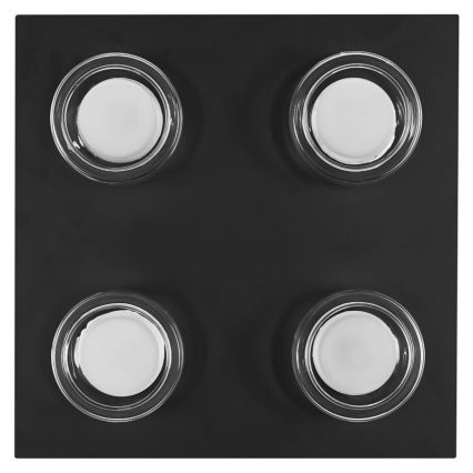 Ledvance - LED Bathroom ceiling light ORBIS FLAME 4xLED/5,5W/230V 3000/4000K IP44 black
