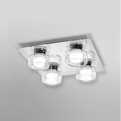 Ledvance - LED Bathroom ceiling light ORBIS FLAME 4xLED/5,5W/230V 3000/4000K IP44 chrome