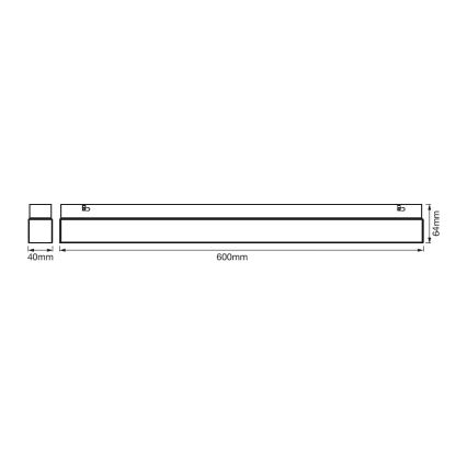 Ledvance - LED Bathroom mirror lighting SQUARE LED/14W/230V IP44 3000/4000K CRI 90 Ra