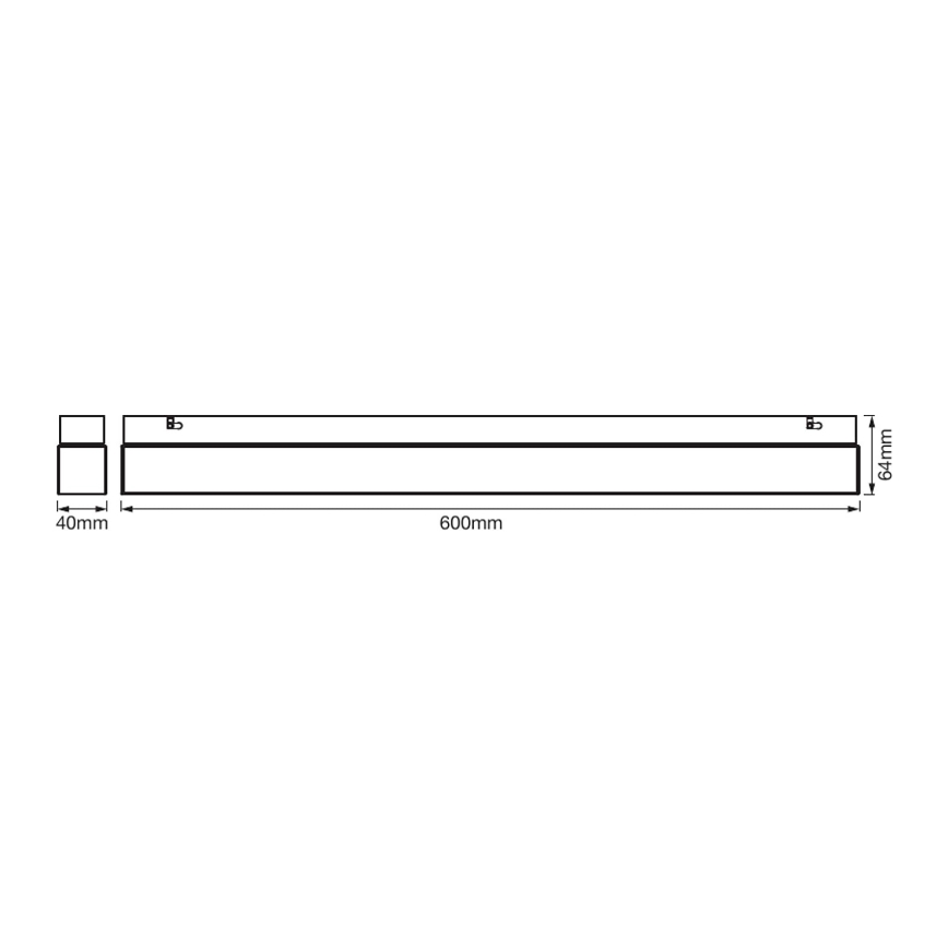 Ledvance - LED Bathroom mirror lighting SQUARE LED/14W/230V IP44 3000/4000K CRI 90 Ra