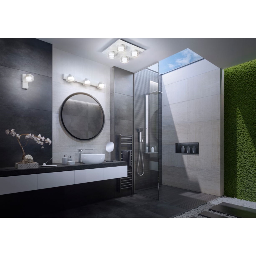 Ledvance - LED Bathroom wall light ORBIS FLAME 2xLED/5,5W/230V 3000/4000K IP44 white