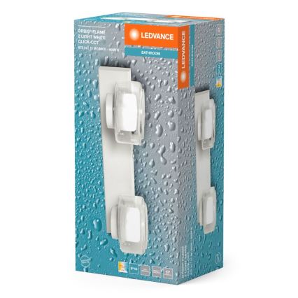 Ledvance - LED Bathroom wall light ORBIS FLAME 2xLED/5,5W/230V 3000/4000K IP44 white