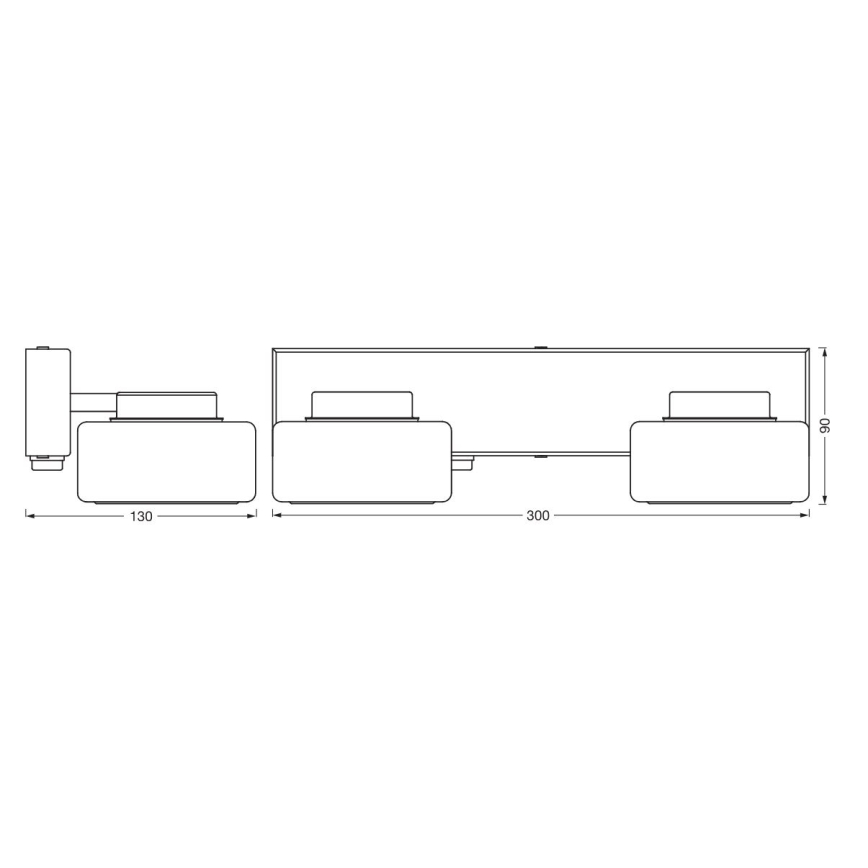 Ledvance - LED Bathroom wall light ORBIS FLAME 2xLED/5,5W/230V 3000/4000K IP44 white