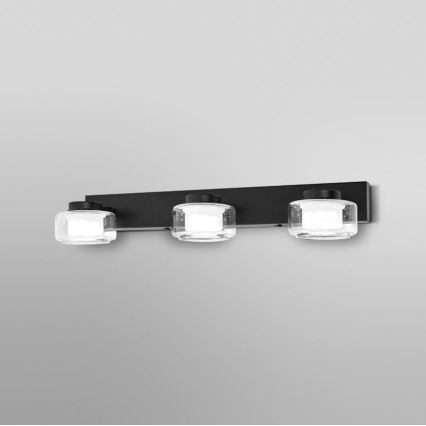 Ledvance - LED Bathroom wall light ORBIS FLAME 3xLED/5,5W/230V 3000/4000K IP44 black