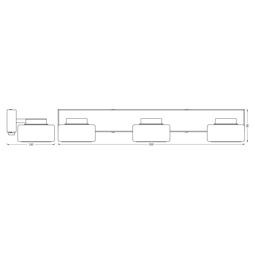 Ledvance - LED Bathroom wall light ORBIS FLAME 3xLED/5,5W/230V 3000/4000K IP44 white