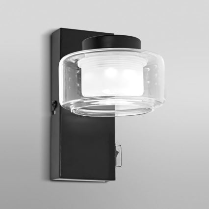 Ledvance - LED Bathroom wall light ORBIS FLAME LED/5,5W/230V 3000/4000K IP44 black
