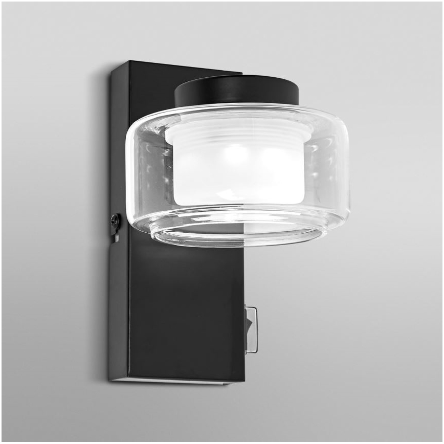 Ledvance - LED Bathroom wall light ORBIS FLAME LED/5,5W/230V 3000/4000K IP44 black