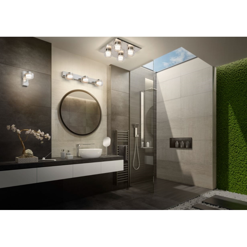 Ledvance - LED Bathroom wall light ORBIS FLAME LED/5,5W/230V 3000/4000K IP44 chrome