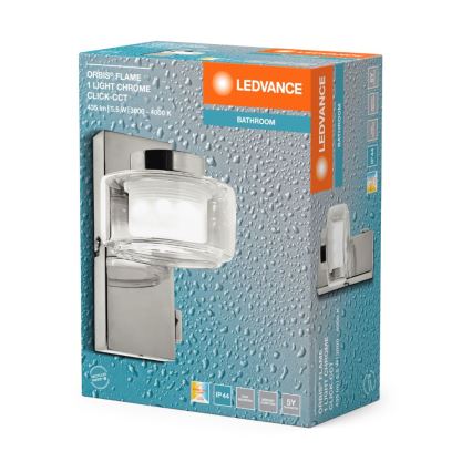 Ledvance - LED Bathroom wall light ORBIS FLAME LED/5,5W/230V 3000/4000K IP44 chrome