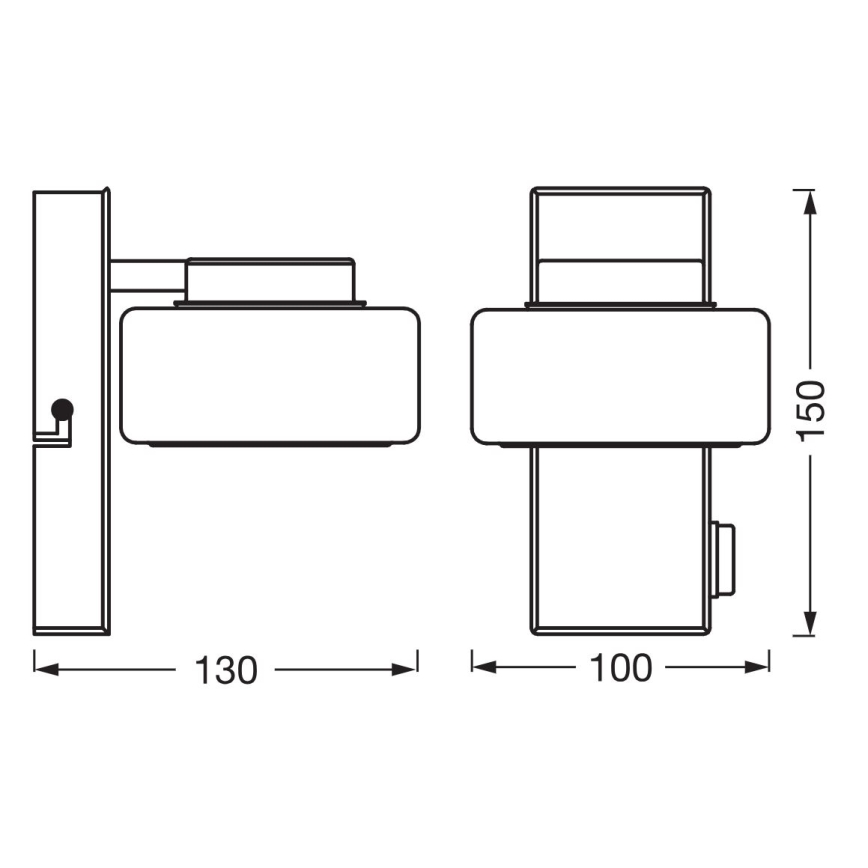 Ledvance - LED Bathroom wall light ORBIS FLAME LED/5,5W/230V 3000/4000K IP44 chrome