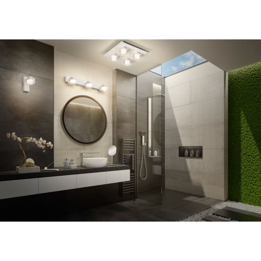 Ledvance - LED Bathroom wall light ORBIS FLAME LED/5,5W/230V 3000/4000K IP44 white