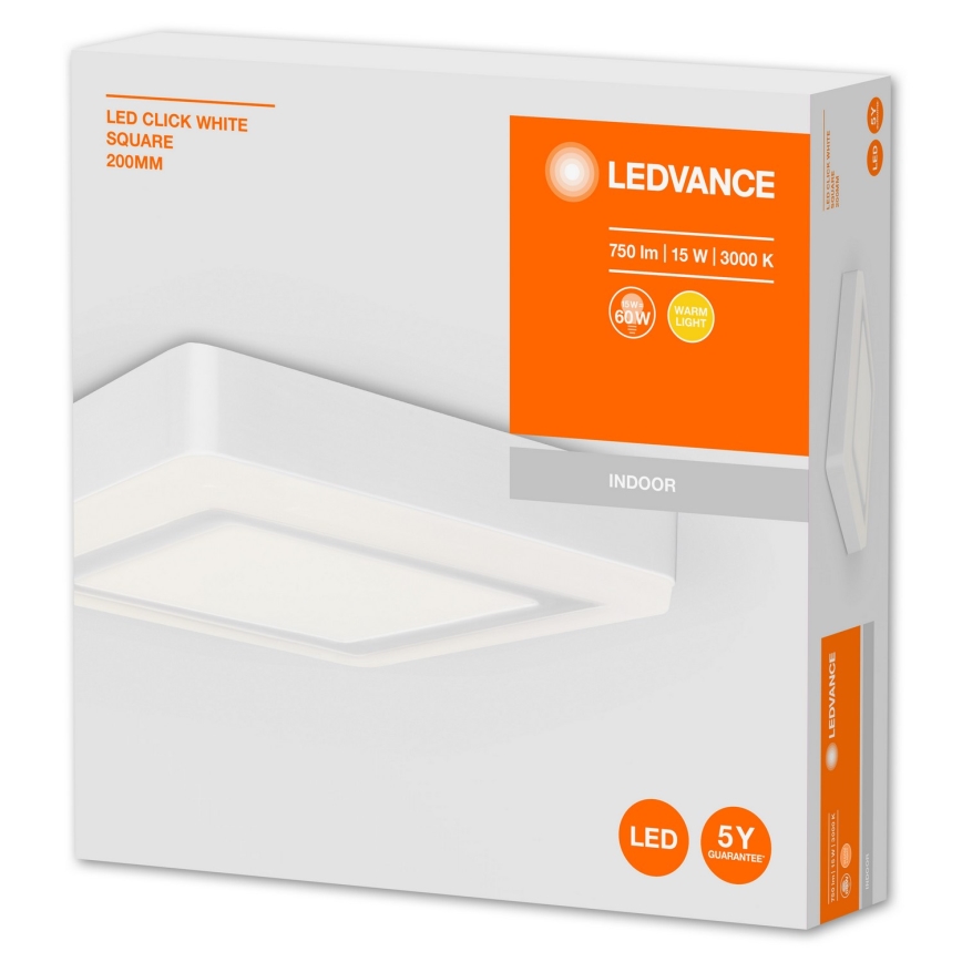 Ledvance - LED Ceiling light CLICK LED/15W/230V