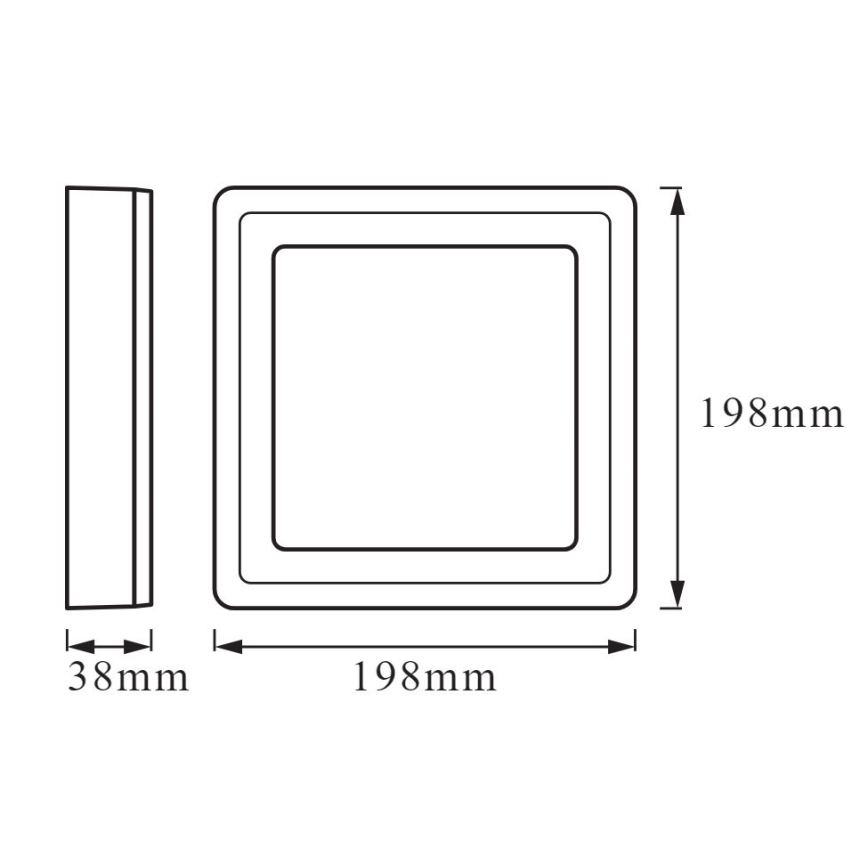 Ledvance - LED Ceiling light CLICK LED/15W/230V