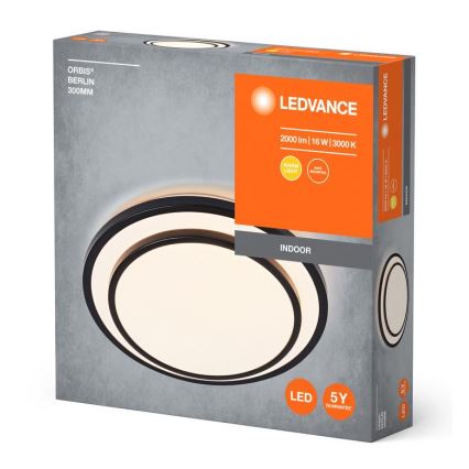 Ledvance - LED Ceiling light ORBIS BERLIN LED/16W/230V black