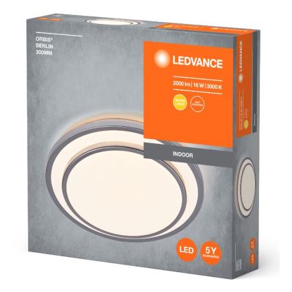 Ledvance - LED Ceiling light ORBIS BERLIN LED/16W/230V silver