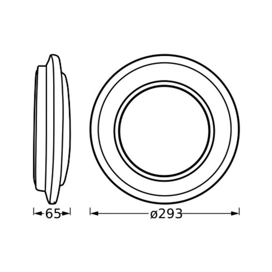 Ledvance - LED Ceiling light ORBIS BERLIN LED/16W/230V silver