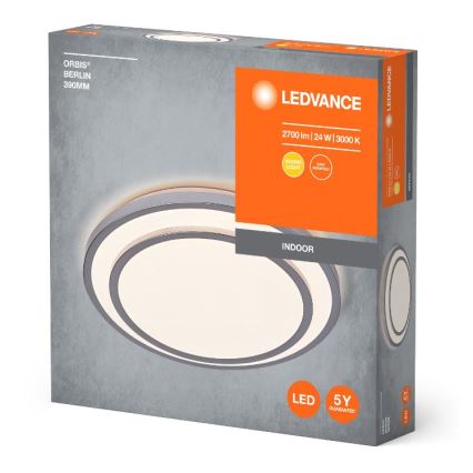 Ledvance - LED Ceiling light ORBIS BERLIN LED/24W/230V silver