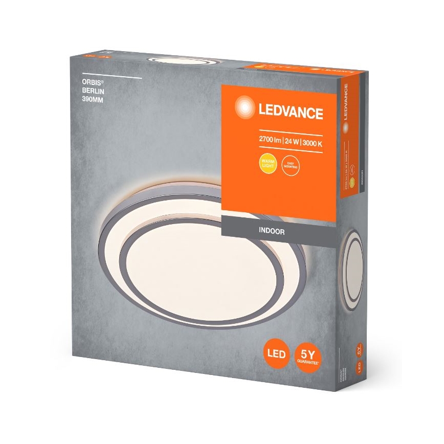 Ledvance - LED Ceiling light ORBIS BERLIN LED/24W/230V silver