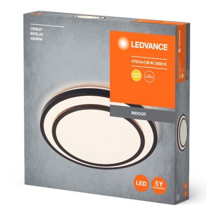 Ledvance - LED Ceiling light ORBIS BERLIN LED/36W/230V black
