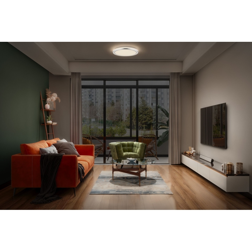 Ledvance - LED Ceiling light ORBIS HELMAN LED/24W/230V d. 39 cm silver