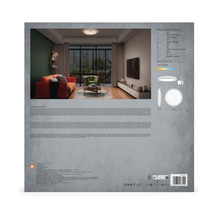 Ledvance - LED Ceiling light ORBIS HELMAN LED/24W/230V d. 39 cm silver