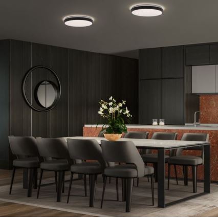 Ledvance - LED Ceiling light ORBIS LONDON LED/24W/230V black